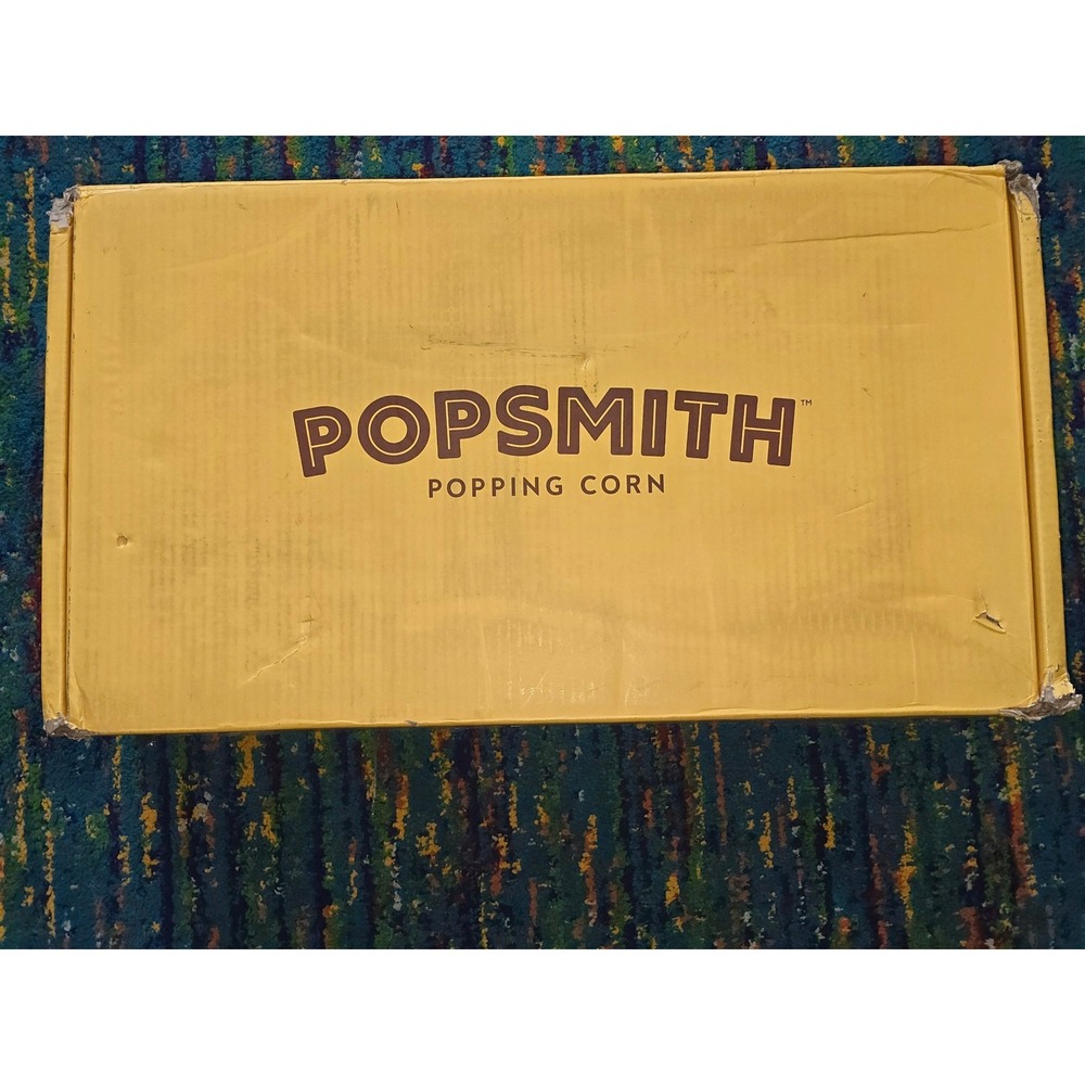 NWB Popsmith Bundle in Butter 6 Quart Stovetop Popcorn Machine Stainless Steel